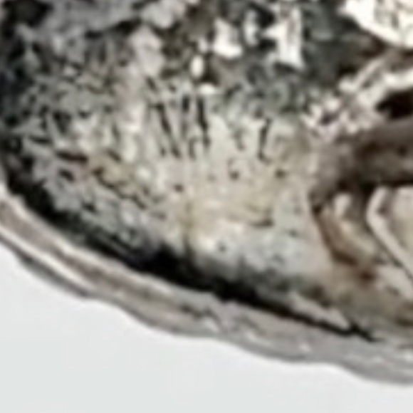 Signed - Pete Morgan, Navajo. Vntg Crushed Turquoise Coral Sterling Silver Ring - Picture 7 of 8